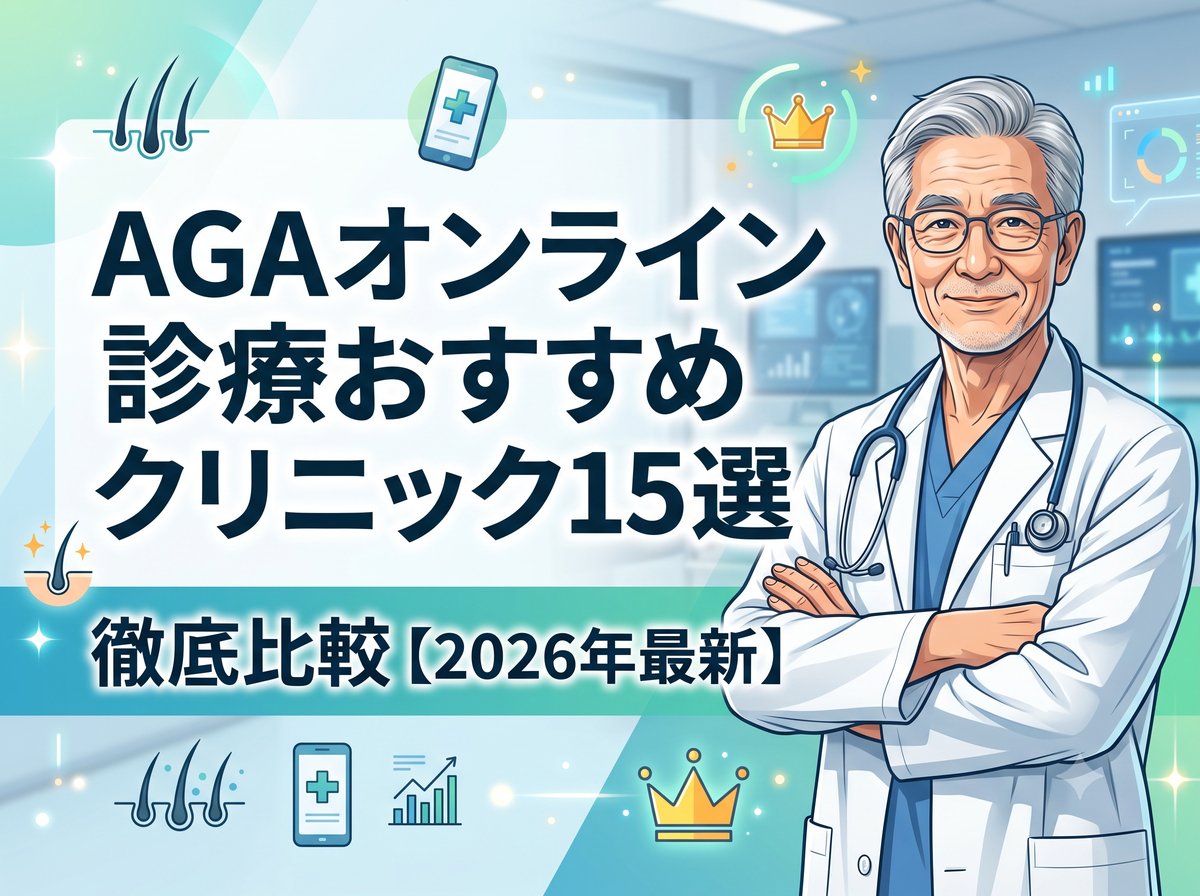 AGAオンライン診療おすすめクリニック15選徹底比較【2026年最新】